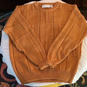 Aigner Women’s Orange/Brown USA Made Sweater